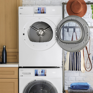 Haier 4.1 Cu. Ft. Electric Dryer White - QFD15ESMNWW