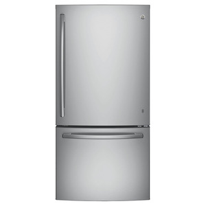 GE Réfrigérateur à congélateur inférieur de 24.9 pi³ Acier Inoxydable GDE25ESKSS
