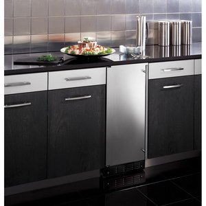 Monogram Machine à glaçons automatique de grande capacité et Acier inoxydable ZDIS15SSHLH