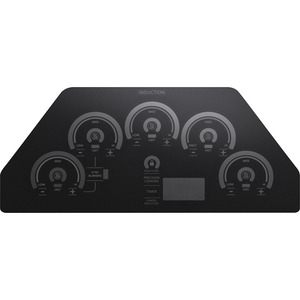 Monogram Table de cuisson électrique avec élément à induction de 36 po Noir - ZHU36RDPBB