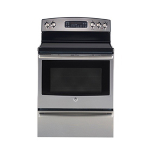 GE 30" Electric Freestanding True Convection Range with Warming Drawer Stainless Steel JCB860SJSV