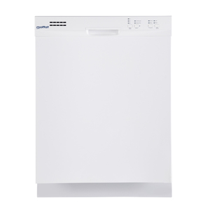 Moffat Lave-vaisselle encastré cuve courte en acier inoxydable Blanc MDF400SGFWW