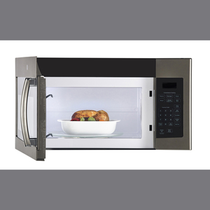 GE Four à micro-ondes à hotte intégrée de 1,6 pi³ Ardoise JVM1635SLJC