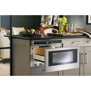 Monogram 1.2 pi³ Four à microondes encastré à tiroir acier inoxydable ZWL1126SJSSC