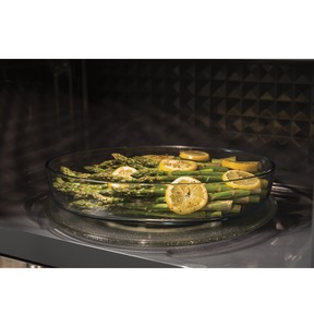 GE Profile Four à micro-ondes à hotte intégrée Spacemaker de 2,1 pi3 Ardoise - PVM2188BMTSC