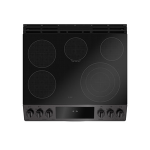 Cuisinière électrique encastrée GE Profile 30 po tiroir de cuisson, acier inoxydable noir PCS940BMTS