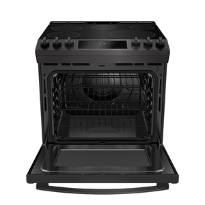 Cuisinière électrique encastrée GE Profile 30 po tiroir de cuisson, acier inoxydable noir PCS940BMTS