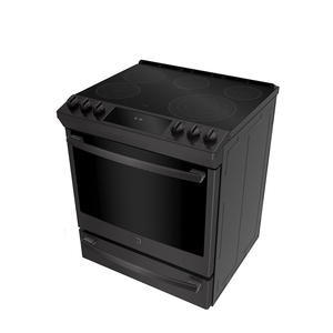 Cuisinière électrique encastrée GE Profile 30 po tiroir de cuisson, acier inoxydable noir PCS940BMTS