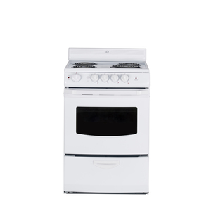 GE Cuisinière électrique 24 po Blanc JCAS724HWW