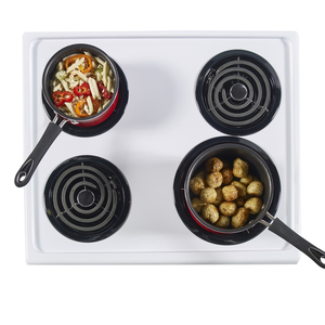 GE Cuisinière électrique 24 po Blanc JCAS724HWW