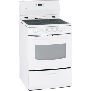 GE Cuisinière électrique 24 po Blanc - JCAS745 M2WW