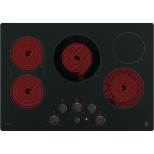 GE Profile Table de cuisson électrique à dessus lisse de 30 po Noir PP7030DJBB