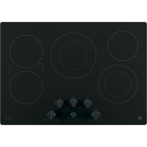 GE Profile Table de cuisson électrique à dessus lisse de 30 po Noir PP7030DJBB