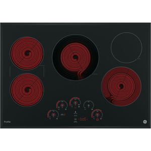 GE Profile Table de cuisson électrique à dessus lisse de 30 po Noir PP9030DJBB