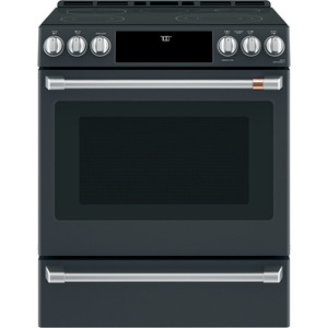 Café™ 30" Slide-In Front Control Radiant and Convection Range with Warming Drawer