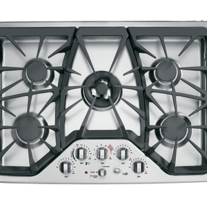 GE Café 30" Gas Cooktop Stainless Steel CGP350SETSS