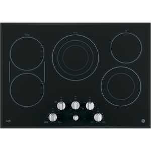 GE Café Table de cuisson électrique de 30 po Noir sur Acier Inoxydable CP9530SJ2SS