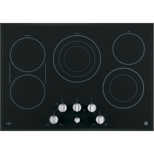 GE Café Table de cuisson électrique de 30 po Noir sur Acier Inoxydable CP9530SJSS