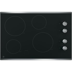 GE Table de cuisson électrique à dessus lisse de 30 po Acier Inoxydable - JP3030SJ2SS