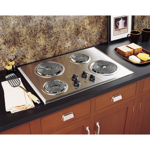 GE Tables de cuisson électrique de 30 po Acier Inoxydable - JP328SK1SS