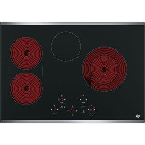 GE Table de cuisson électrique à dessus lisse de 30 po Acier Inoxydable JP5030SJSS