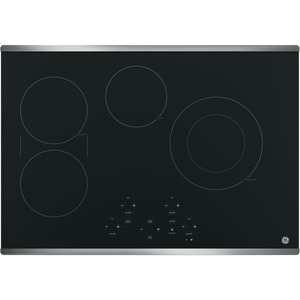 GE Table de cuisson électrique à dessus lisse de 30 po Acier Inoxydable JP5030SJSS