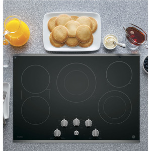 GE Profile Table de cuisson électrique à dessus lisse de 30 po Acier Inoxydable - PP7030SJ1SS
