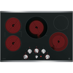 GE Profile 30" Electric Smoothtop Cooktop Stainless Steel PP7030SJSS
