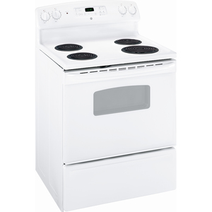 GE Cuisinière électrique 30 po Blanc - JCBS250 T5WW