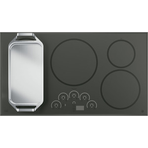 GE Café Table de cuisson à induction de 36 po Acier Inoxydable CHP9536SJSS