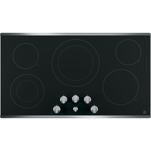 GE Table de cuisson électrique à dessus lisse de 36 po Acier Inoxydable - JP3536SJ1SS