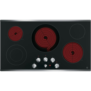 GE 36" Electric Smoothtop Cooktop Stainless Steel JP3536SJSS