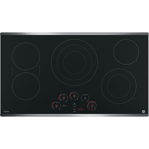 GE Profile Table de cuisson électrique à dessus lisse de 36 po Acier Inoxydable - PP9036SJ1SS