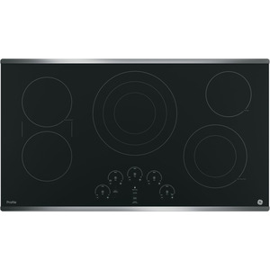 GE Profile Table de cuisson électrique à dessus lisse de 36 po Acier Inoxydable - PP9036SJ2SS