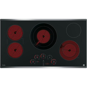 GE Profile 36" Electric Smoothtop Cooktop Stainless Steel PP9036SJSS