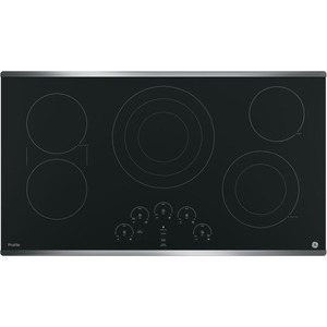 GE Profile Table de cuisson électrique à dessus lisse de 36 po Acier Inoxydable PP9036SJSS