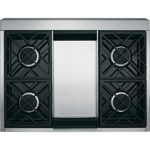 Monogram Table de cuisson à gaz de 36 po Acier Inoxydable ZGU364NDPSS