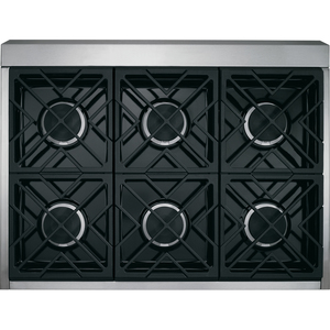 Monogram Table de cuisson à gaz de 36 po Acier Inoxydable ZGU366NPSS