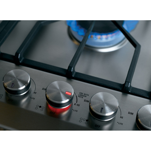 Monogram Table de cuisson à gaz de 30 po Acier Inoxydable - ZGU385NSM5SS