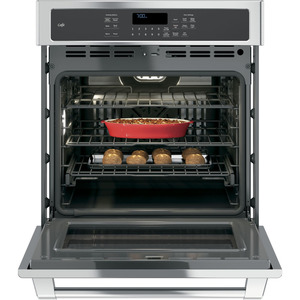 Four encastré simple électrique à convection GE Café de 27 po, acier inoxydable, CK7000SHSS