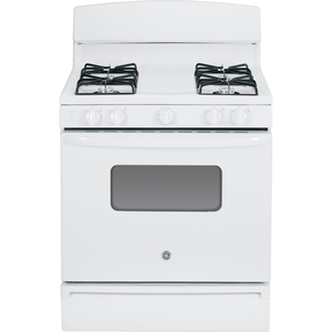 GE Cuisinière à gaz 30 po Blanc - JCGBS10DEF1WW