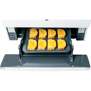 GE Cuisinière à gaz 30 po Blanc JCGBS10DEFWW