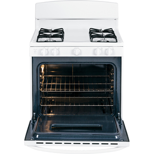 GE Cuisinière à gaz 30 po Blanc JCGBS10DEFWW