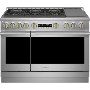Monogram 48" Dual Fuel Professional Range With 6 Burners and Griddle - ZDP486NDTSS