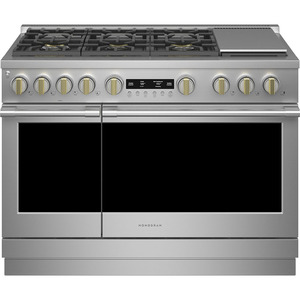 Monogram 48" Gas Professional Range With 6 Burners and Griddle - ZGP486NDTSS