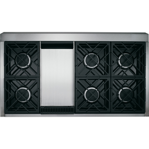 Monogram Table de cuisson à gaz de 48 po Acier Inoxydable - ZGU486NDP6SS