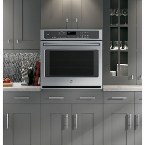 Four encastré simple électrique à convection GE Café de 30 po, acier inoxydable, - CT9050SH1SS