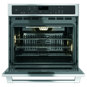 Four encastré simple électrique à convection GE Café de 30 po, acier inoxydable, - CT9050SH1SS