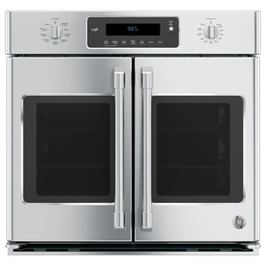 GE Café 30" Electric Professional French Door Convection Single Wall Oven Stainless Steel CT9070SHSS