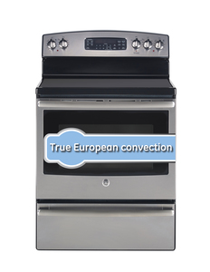 GE 30" Electric Freestanding True Convection Range with Warming Drawer Stainless Steel JCB840SJSS